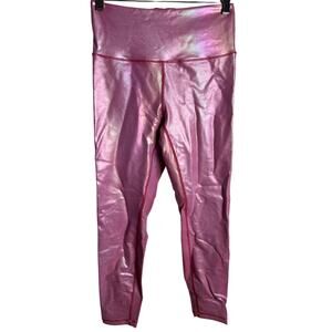 Zyia Active Luxe Pink Metallic leggings Women 6/8